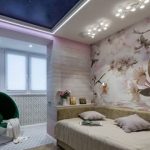 Двухуровневые натяжные потолки